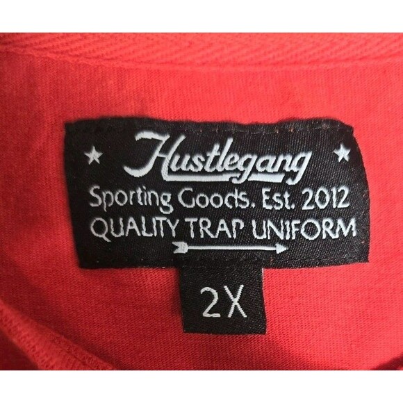 Hustle Gang Red Varsity Graphic T-Shirt Men’s 2XL – T.I. Trap Music Streetwear - Picture 4 of 11